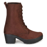 Commander Shoes - Brown Women''s Mid Calf Length Boots - None