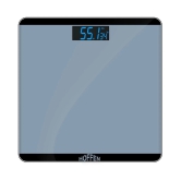 Hoffen Digital Electronic LCD Personal Health Body Fitness Bathroom Weighing Scale HO-18 Grey Grey