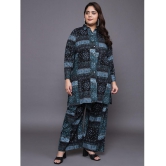 Tissu Black Printed Palazzo Top Set - None