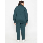 YHA Green Fleece Solid Tracksuit - Pack of 1 - None