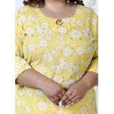 Swasti Cotton Printed Straight Womens Kurti - Yellow ( Pack of 1 ) - None