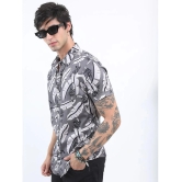 Ketch 100% Cotton Slim Fit Printed Half Sleeves Mens Casual Shirt - Grey ( Pack of 1 ) - None