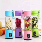 Portable USB Juicer Electric USB Juice Maker Mixer Bottle Blender Grinder Mixer,6 Blades Rechargeable Bottle, Shake Fruit & Vegetable, Juice Blender, Grinder(multi) (SMALL)