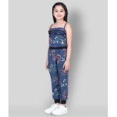 Naughty Ninos - Grey Rayon Girls Jumpsuit ( Pack of 1 ) - None