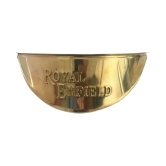 New 7INC Brass Headlamp Shade With RE Logo For Royal Enfield Classic , Bullet , Standard