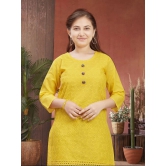 Aarika Yellow Cotton Girls Patiala Kurta Set ( Pack of 1 ) - None