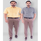 DESHBANDHU DBK - Multicolor Cotton Blend Regular Fit Mens Casual Shirt (Pack of 2) - None