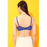 Clovia Blue Nylon Heavily Padded Womens T-Shirt Bra ( Pack of 1 ) - None