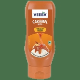 Veeba Caramel Bliss Syrup - No Synthetic Colours & Artificial Flavours, 380 G