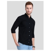 Paul Street Cotton Blend Slim Fit Solids Mens Casual Shirt - Black ( Pack of 1 ) - None