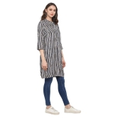 Antaran Grey Cotton Straight Kurti - L