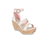 CREAM WEDGES PARTY WEAR