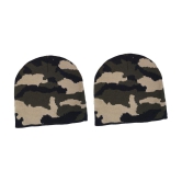 Zacharias - Multi Woollen Mens Cap ( Pack of 2 ) - Multi