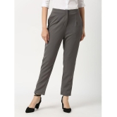 Smarty Pants - Grey Lycra Straight Womens Formal Pants ( Pack of 1 ) - None