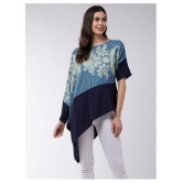 Zima Leto Crepe Regular Tops - Blue Single - S