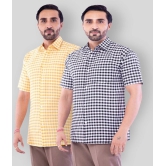 DESHBANDHU DBK - Multicolor Cotton Blend Regular Fit Mens Casual Shirt (Pack of 2) - None