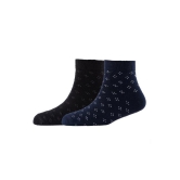 Men Pack Of 2 Patterned Cotton Ankle Length Socks