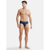 Jockey IC29 Men Tactel Microfiber Elastane Stretch Printed Brief - Rich Royal Blue - None