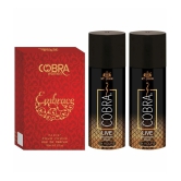 ST.JOHN Cobra Live 150ml*2 & Cobra Embrace 100ml Deodorant Spray & Perfume for Men (400ml) Pack of 3