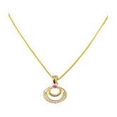 gilher - Golden Pendant ( Pack of 1 ) - Golden