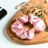 Prolixrs Pink Scrunchies - Soft Satin, Anti Hair Breakage, No Tugging/Pulling - Ideal for Ponytails, Buns & All Hairstyles - Perfect for Any Occasion-Prolixrs Pink Scrunchies - Soft Satin, Anti