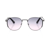 Purple Geometric Sunglasses for Women