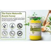 Farm Naturelle Acacia Flora Wild Honey 850gm + 150g Extra |100% Pure Honey | Raw & Unfiltered|Unprocessed|Lab Tested Honey In Glass Jar with Engraved Virgin Wooden Spoon