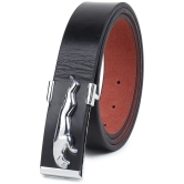 Loopa - Black Faux Leather Mens Casual Belt ( Pack of 1 ) - None