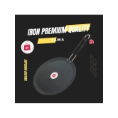 LAZYWINDOW Iron Tawa & Kadhai Black Iron No Coating Cookware Sets ( Set of 1 )