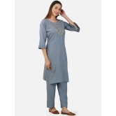 Yoke Design Pure Cotton Kurta with Trousers & With Dupatta