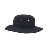 Zacharias Black Plain Cotton Hats - Black