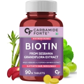 Carbamide Forte Biotin for Hair Growth with Amla, Brahmi & Bamboo Extract - 90 Veg Tablets