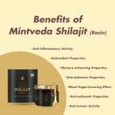 Mint veda 100% Pure Himalayan Original Shilajeet Resin | Natural Shilajit For Stamina, Energy, Endurance, Testostrone And Performance For Men And Women | Best Supplement For Gym Pack of 1