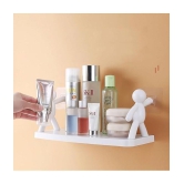 HINGOL  Multipurpose Wall Mount Bath Shelf Organizer l Bathroom Shelf and Rack I Self-Adhesive Multipurpose Bathroom Shelf with Rack/