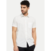 Men Solid White Cotton formal Shirt