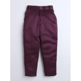 DKGF Fashion - Burgundy Polyester Boys 2 Piece Suit ( Pack of 1 ) - None