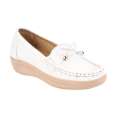 Shoetopia - White Women''s Loafers - None