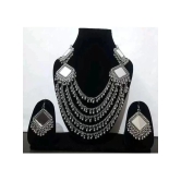 Samridhi DC Silver Alloy Necklace Set ( Pack of 1 ) - Silver