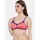 Clovia Pack of 1 Cotton Non Padded Womens T-Shirt Bra ( Coral ) - None