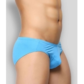 BASIICS By La Intimo - Blue 100% Cotton Mens Briefs ( Pack of 3 ) - XL