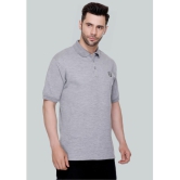 LEEBONEE - Grey Cotton Blend Regular Fit Men's Polo T Shirt ( Pack of 1 ) - None