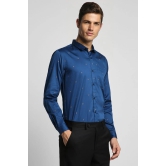 Men Navy Slim Fit Formal Full Sleeves Formal Shirt