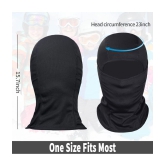 FITMonkey - Black Anti Pollution Face Cover Balaclava Mask ( Pack of 1 )