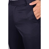 MANCREW - Blue Viscose Slim - Fit Mens Formal Pants ( Pack of 1 ) - None