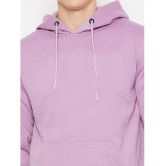 UBX Cotton Blend Hooded Mens Sweatshirt - Lavender ( Pack of 1 ) - None