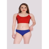 Kiran Enterprises - Multicolor Cotton Solid Womens Briefs ( Pack of 3 ) - None