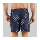 Navy Blue Cotton Mens Boxer- ( Pack of 1 ) - None