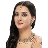 Sukkhi Gold Alloy Necklace Set ( Pack of 1 ) - Gold