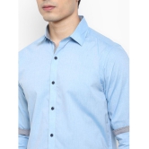 Life Roads - Light Blue Cotton Slim Fit Men's Casual Shirt ( Pack of 1 ) - None