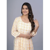 SIPET - Yellow A-line Cotton Womens Stitched Salwar Suit ( Pack of 1 ) - None